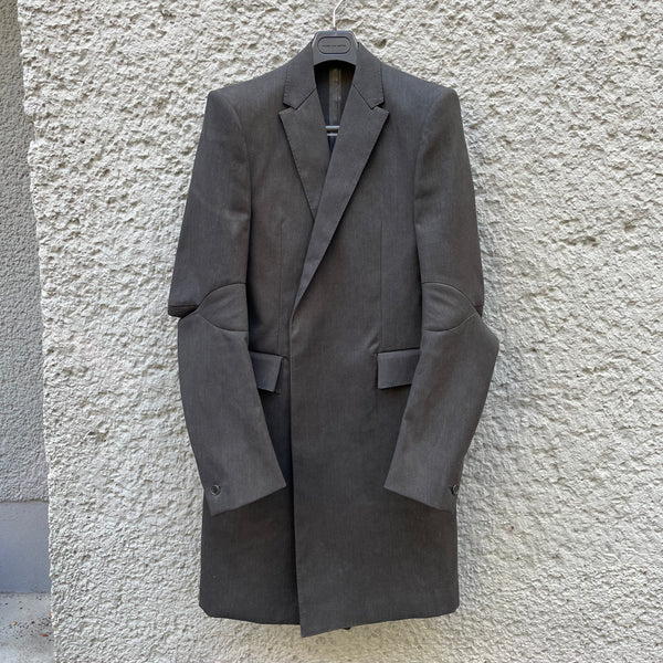 Carol Christian Poell Grey Single-Breasted Coat GM2317 DICHT/11