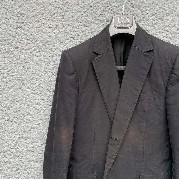 Carol Christian Poell Faded Black Two Button Blazer Detail