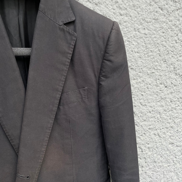 Faded Black Two Button Blazer