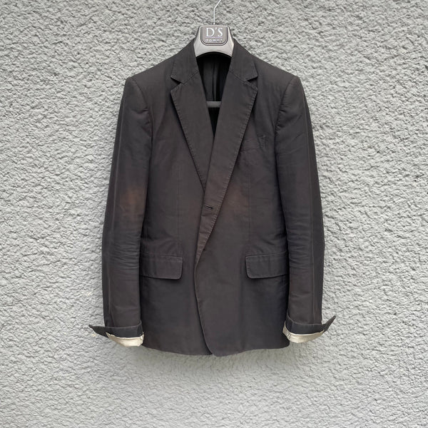 Carol Christian Poell Faded Black Two Button Blazer Detail