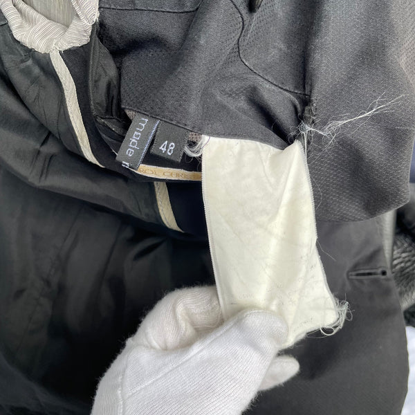 Faded Black Two Button Blazer