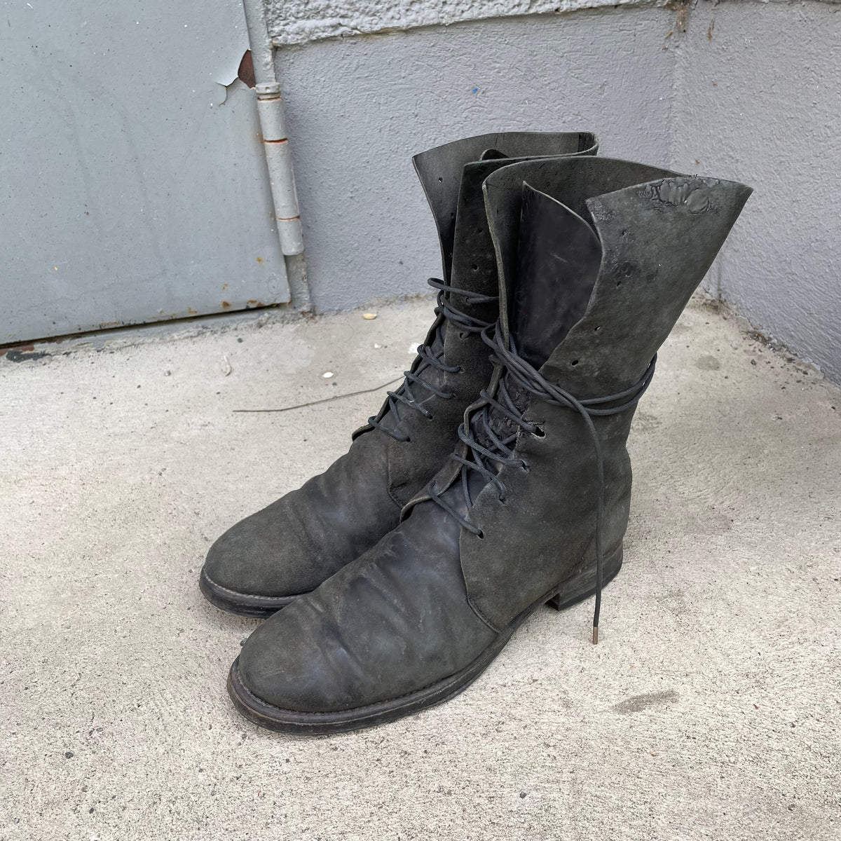 A Diciannoveventitre Dark High Combat Boots – Asa Nisi Masa