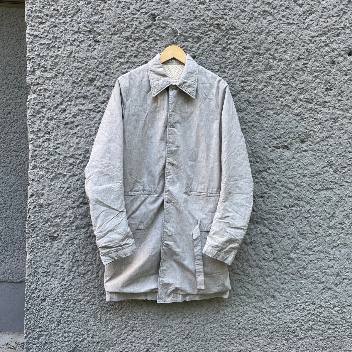Taichi Murakami Grey Coat with contrasting Lining – Asa Nisi Masa