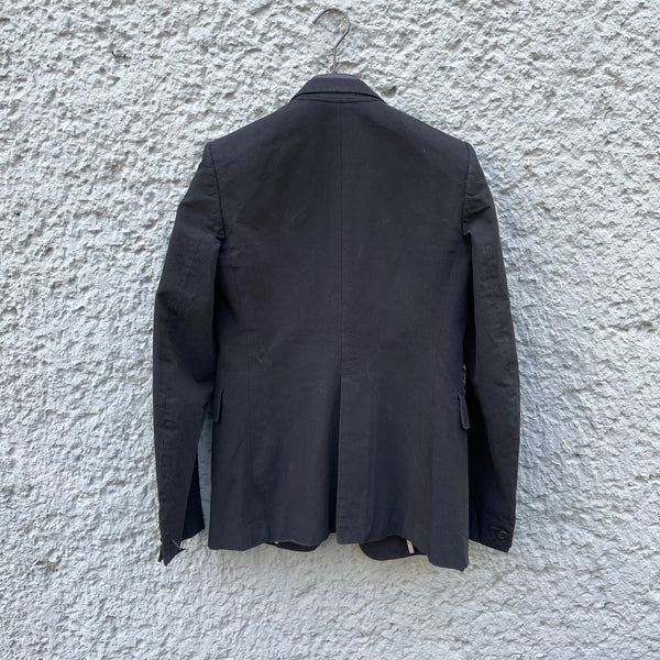 Carol Christian Poell Black Single-Breasted Blazer GF/0813L CO-EDGE/10 Backside