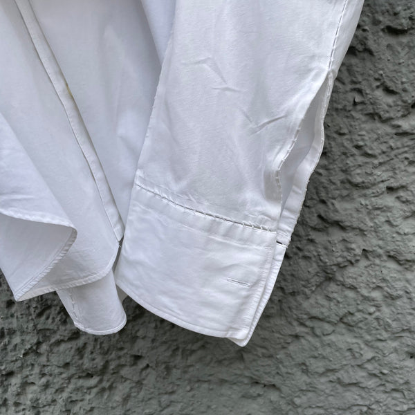 Carol Christian Poell White Chainseam Shirt CM/2240 SPUR/1 Sleeve Detail