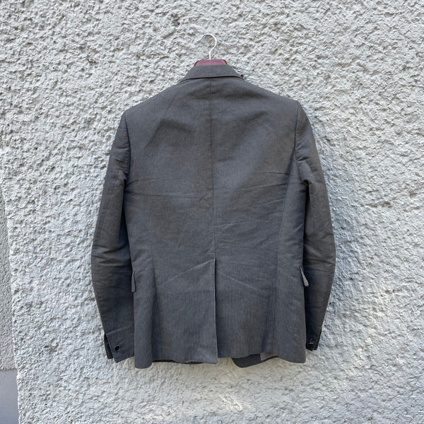 Carol Christian Poell Grey Two-Tone Blazer GM/2320 MORPH/9