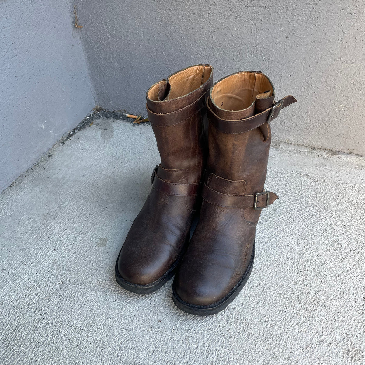 Archive Maison Margiela Brown Biker Combat Boots – Asa Nisi Masa