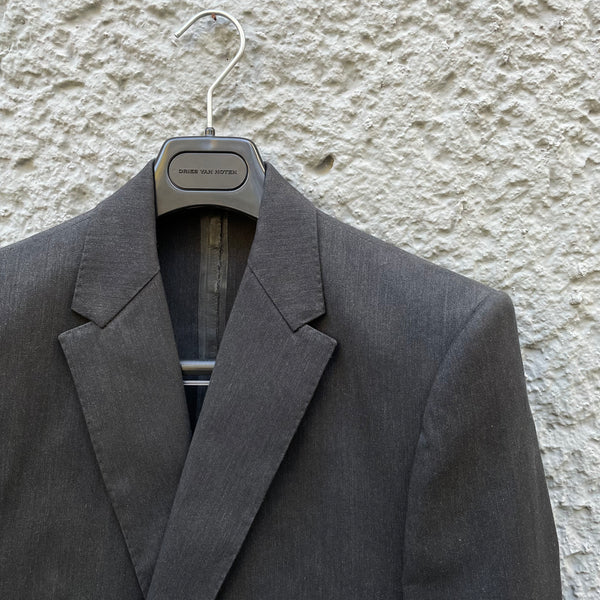 Carol Christian Poell Grey Single-Breasted Coat GM2317 DICHT/11 Detail