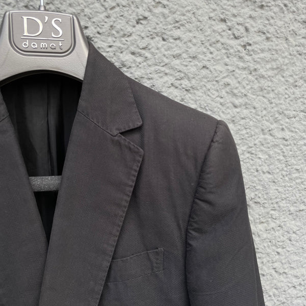 Carol Christian Poell Faded Black Two Button Blazer Close-Up