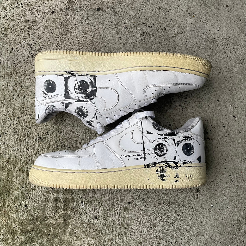 Comme des Garcons Shirt x Supreme x Nike Air Force 1 Eyes White Comme des Garcons Shirt x Supreme x Nike Air Force 1 Eyes White