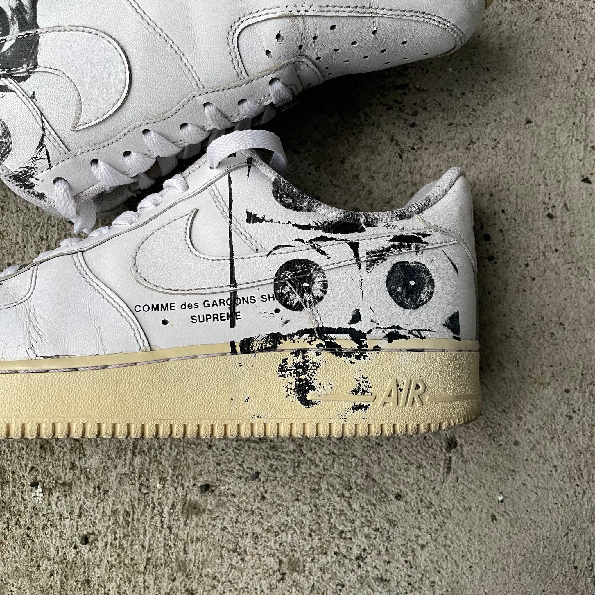 【Supreme × Nike × Comme des Garcons Shirt】Air Force1Eyes Supreme X Comme Des Garçons SHIRT X Air Force 1 Low 'Eyes