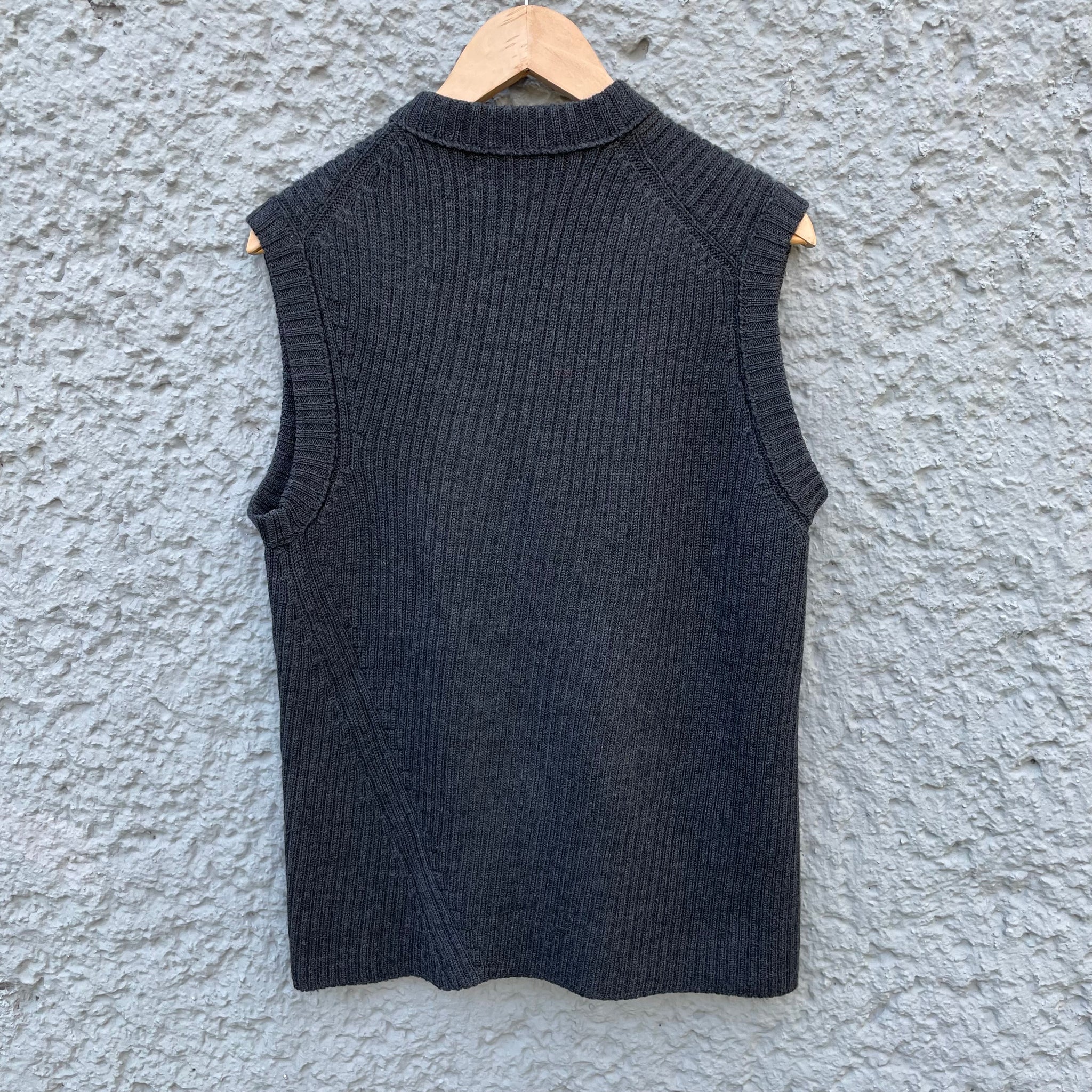 Comme des Garcons Homme Plus Grey Asymmetrical Wool Vest F/W99 – Asa Nisi  Masa