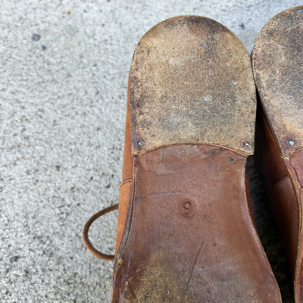 Paul Harnden Shoemakers Brown Leather Derbies Shoes Size Tag