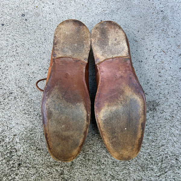 Paul Harnden Shoemakers Brown Leather Derbies Shoes Outsole