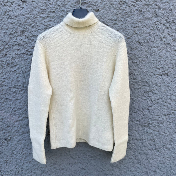 Yohji Yamamoto Cream Wool Turtleneck