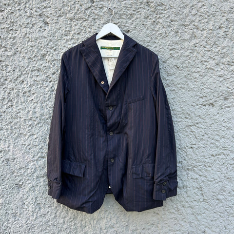 Paul Harnden Shoemakers Blue Pinstripe Blazer Jacket 