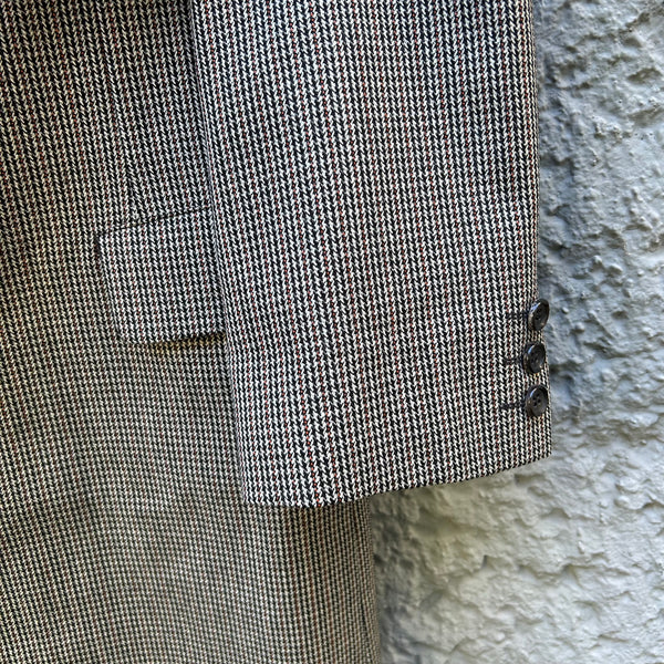 Comme des Garcons Junya Watanabe Houndstooth Overcoat Coat F/W04 Close-Up