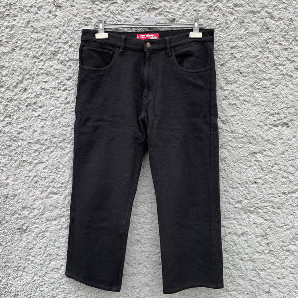 Junya Watanabe Comme des gARCONS Man x Levis Black Wool Trousers F/W03