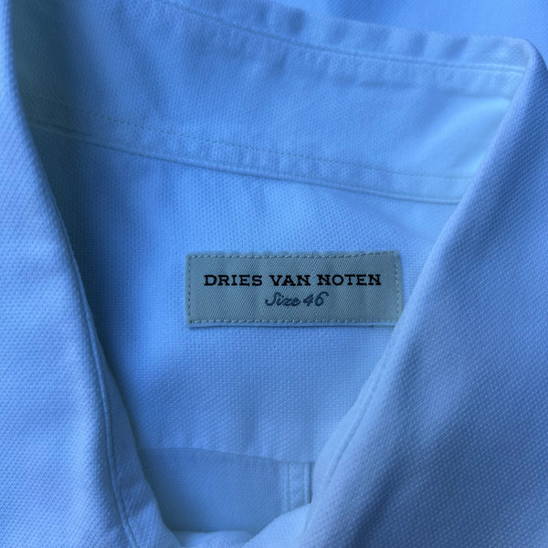 Dries van Noten White Shirt Button-Up Tag