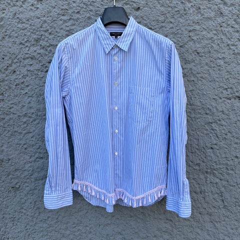 Comme des Garcons Homme Plus Blue Striped Shirt with Tassels F/W13 