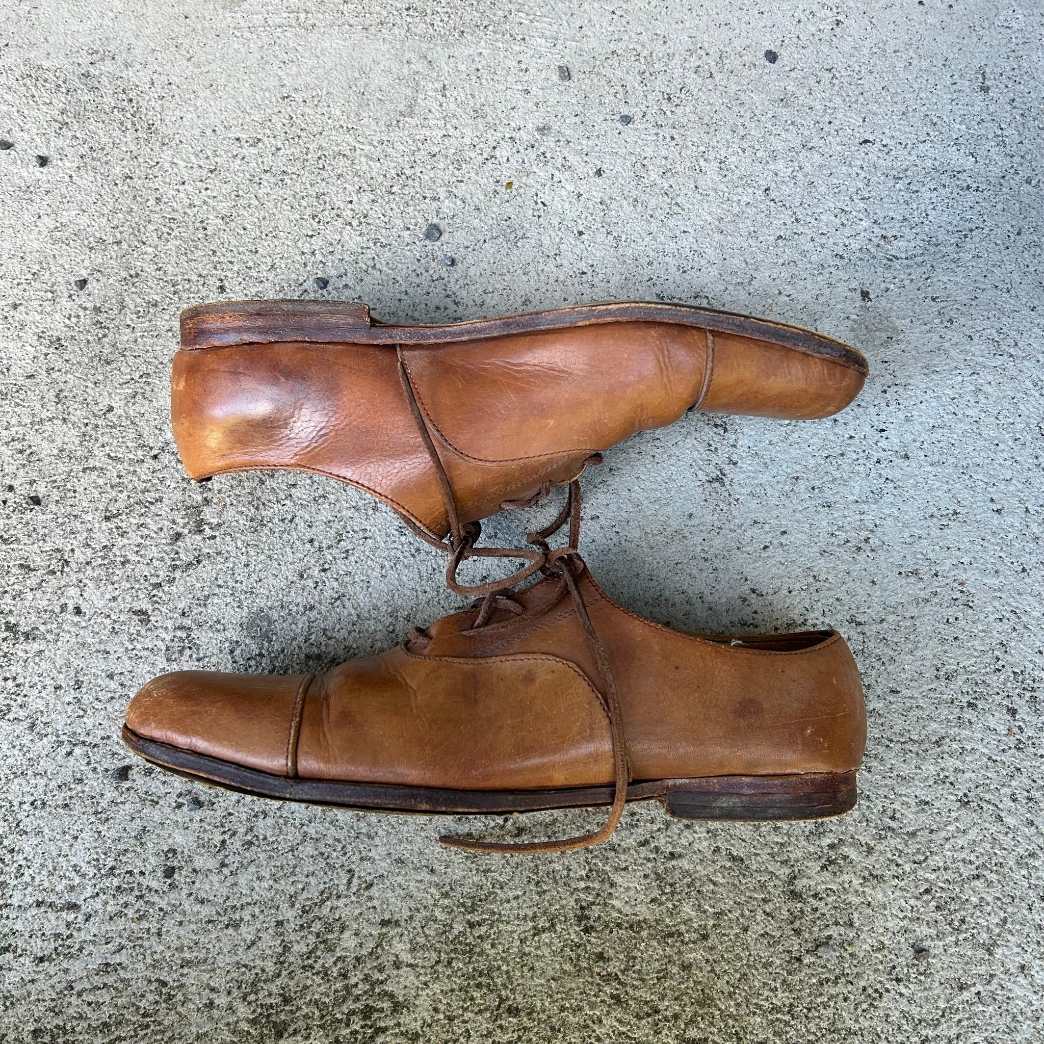 Paul Harnden Shoemakers Brown Leather Derbies Shoes