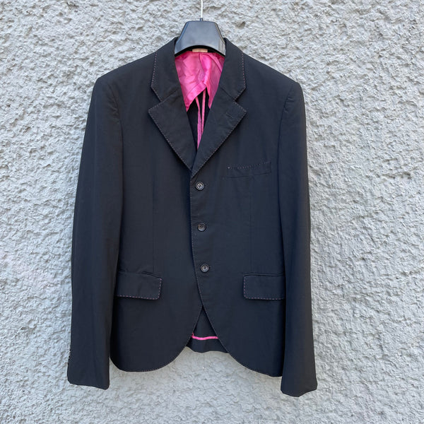 Comme des Garçons Homme Plus Black "Pink Panther" Blazer S/S05