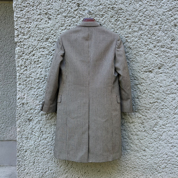 Comme des Garcons Junya Watanabe Houndstooth Overcoat Coat F/W04