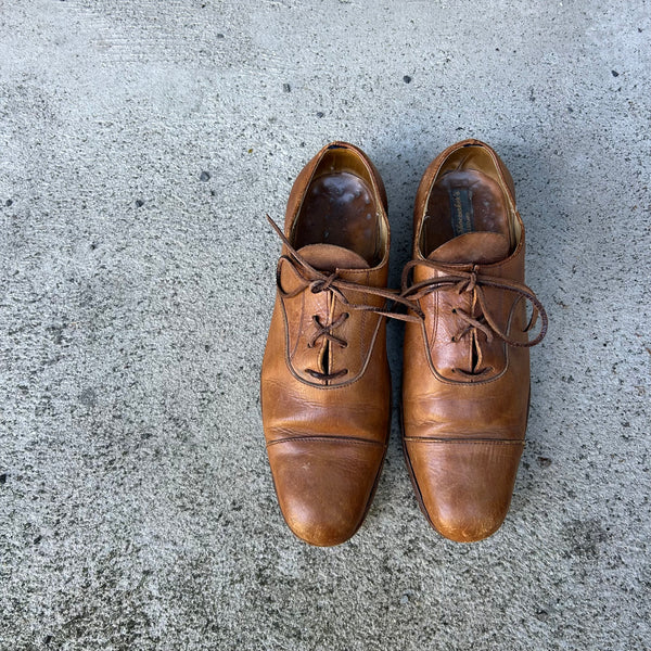 Paul Harnden Shoemakers Brown Leather Derbies Shoes