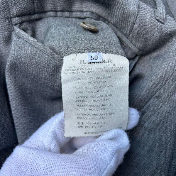 Jil Sander Grey Trousers Pants Tag