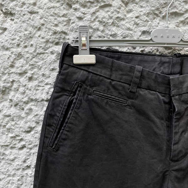 The Viridi-anne Black Cotton Trousers Detail