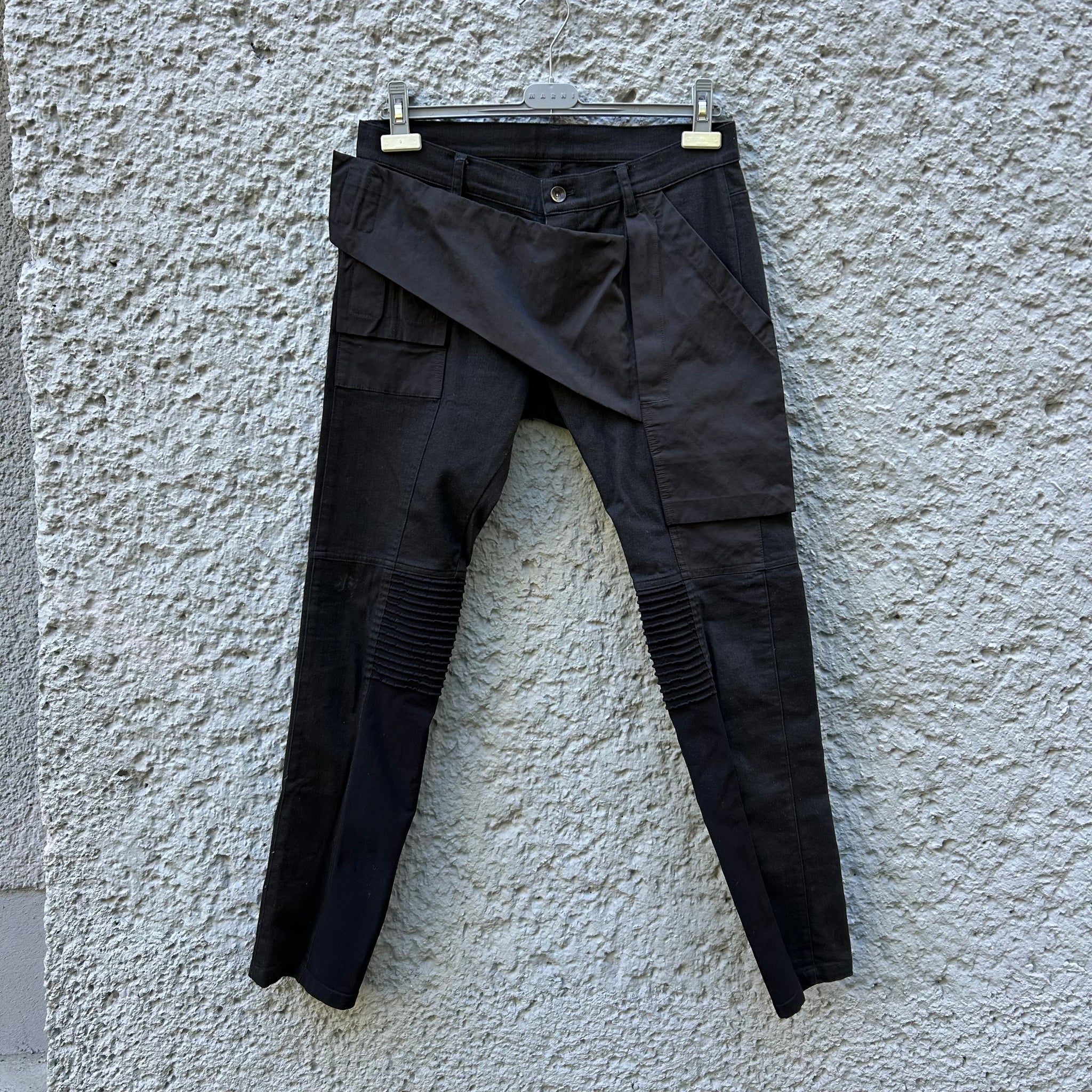 Rick Owens Black Black Biker Pants F/W13 "Plinth"
