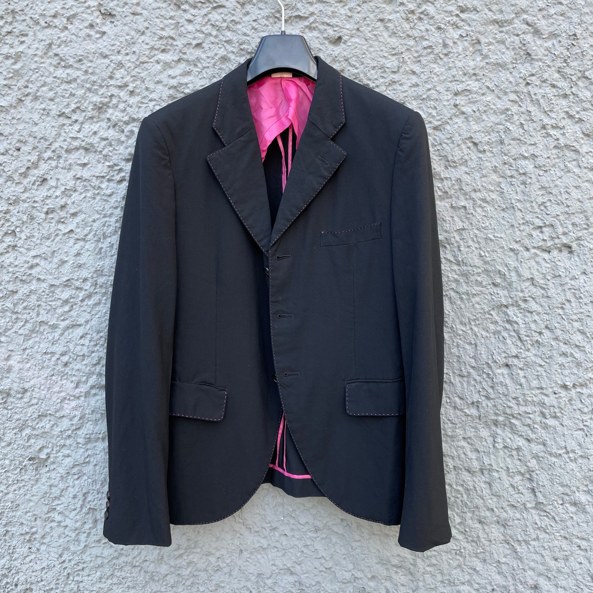 Comme des Garçons Homme Plus Black "Pink Panther" Blazer S/S05