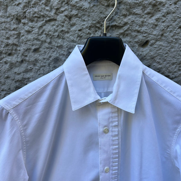 Dries van Noten White Shirt Button-Up Close-Up