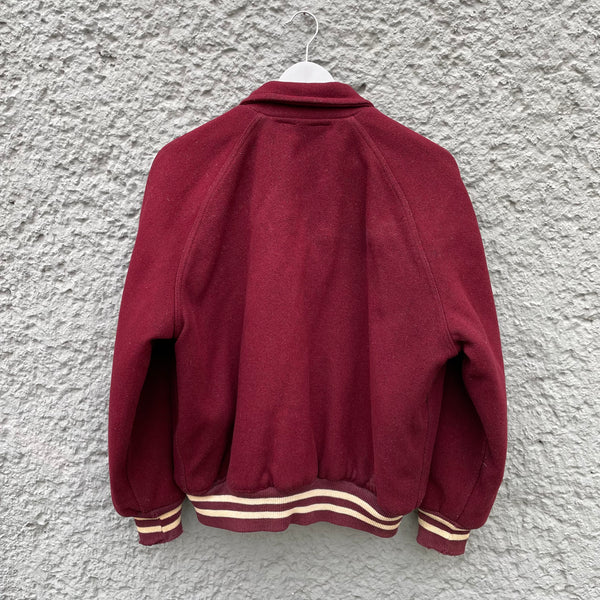 Vintage 1960s Felco Red Varsity Jacket Backside