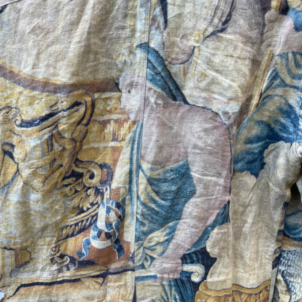 Dries van Noten Yellow Tapestry Shirt S/S17 Detail