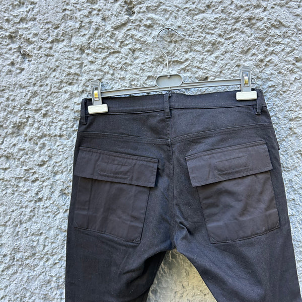 Rick Owens Black Black Biker Pants F/W13 "Plinth" Backside