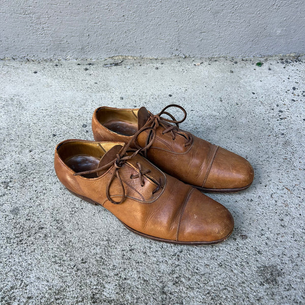 Paul Harnden Shoemakers Brown Leather Derbies Shoes