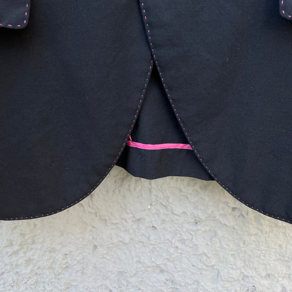 Comme des Garçons Homme Plus Black "Pink Panther" Blazer S/S05 Detail