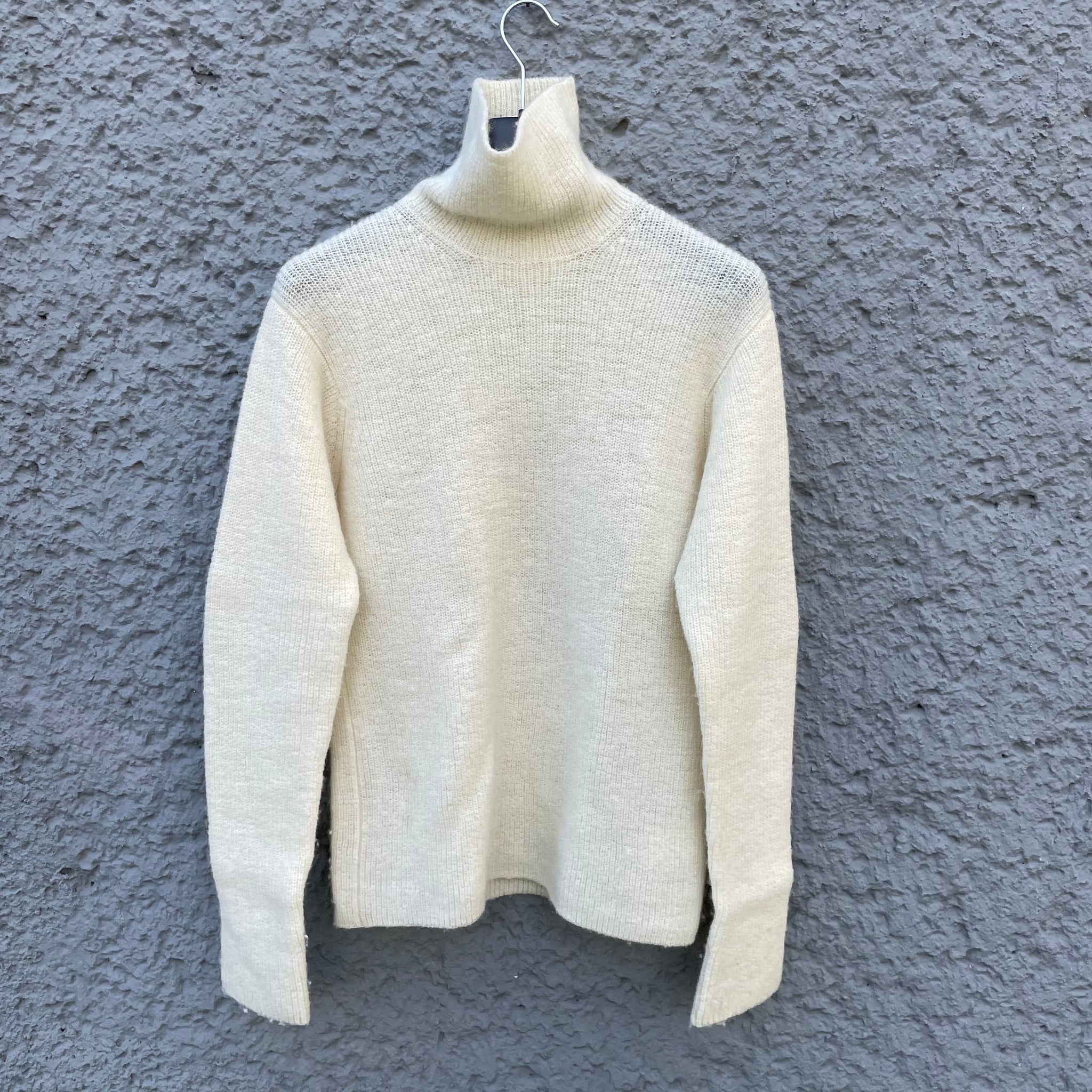 Yohji Yamamoto Cream Wool Turtleneck