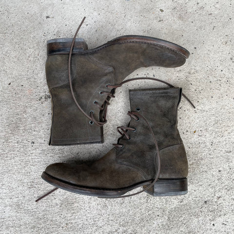 Carpe Diem Brown 5-Hole Combat Boots 