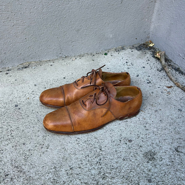 Paul Harnden Shoemakers Brown Leather Derbies Shoes