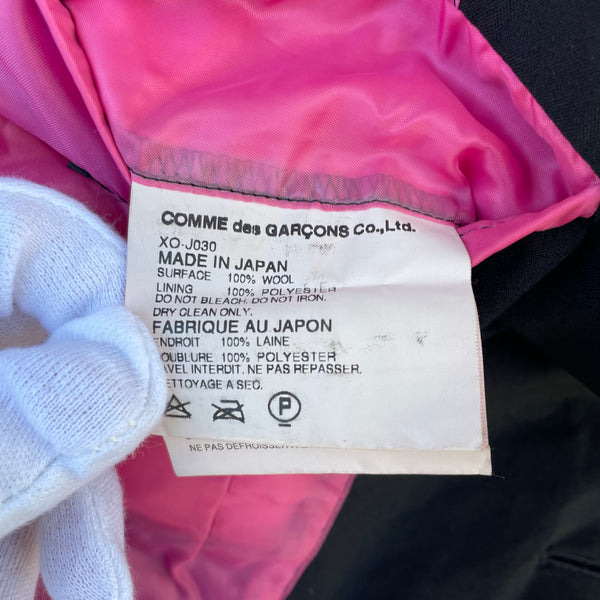 Comme des Garçons Homme Plus Black "Pink Panther" Blazer S/S05 TAG