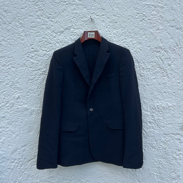 Jil Sander Light Navy Blue Cotton Blazer 