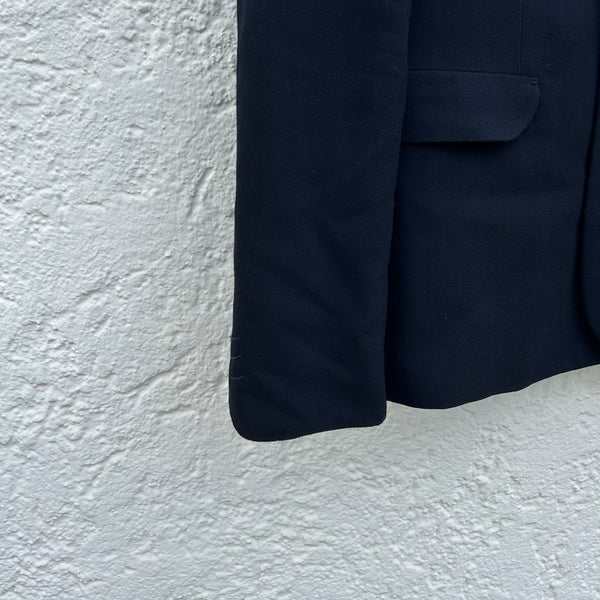 Jil Sander Light Navy Blue Cotton Blazer  Cuff Detail