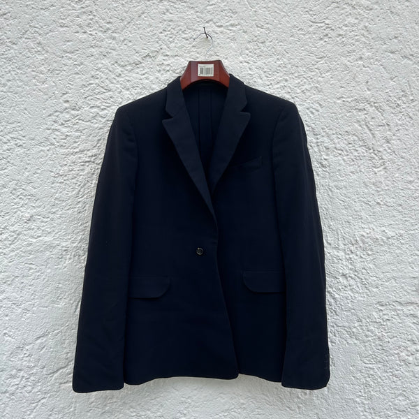 Jil Sander Light Navy Blue Cotton Blazer 