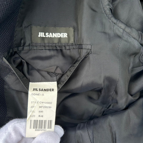 Jil Sander Light Navy Blue Cotton Blazer  Jil Sander Tag