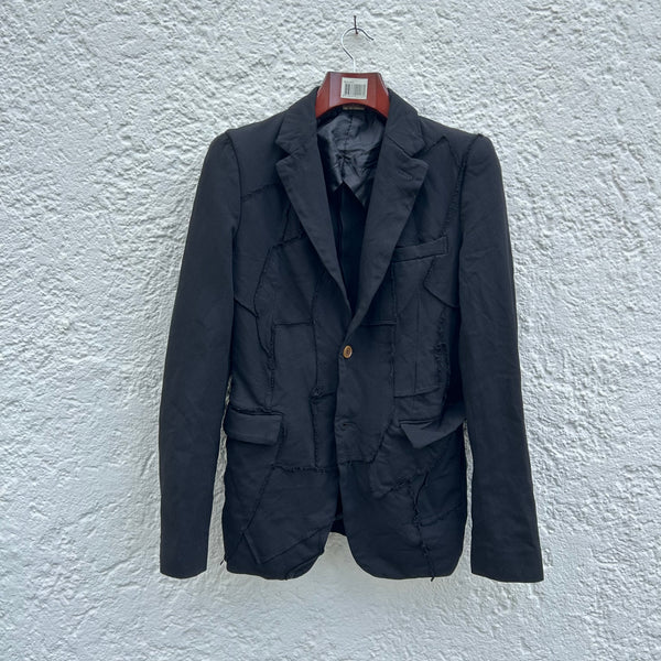 Comme des Garcons Homme Plus Black Patchwork Blazer Jacket F/W05