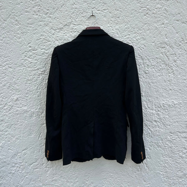 Back view of Comme des Garcons Homme Plus Black Patchwork Blazer Jacket F/W05