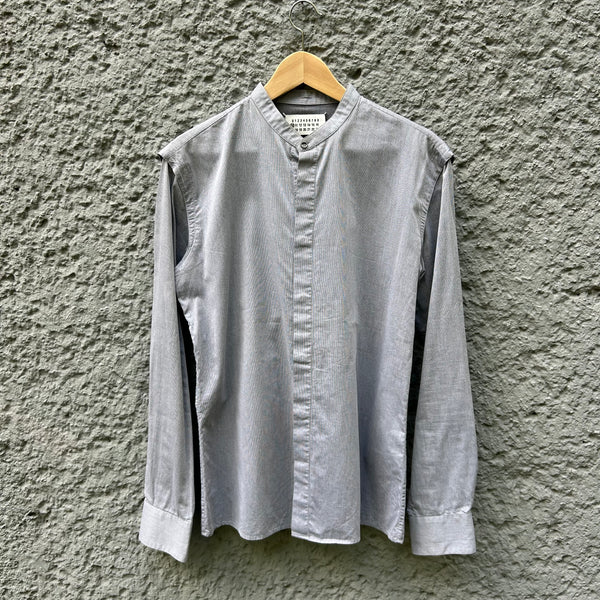 Maison Martin Margiela Grey Shirt with Mandarin Collar