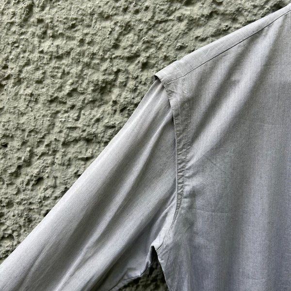 Maison Martin Margiela Grey Shirt with Mandarin Collar Detail